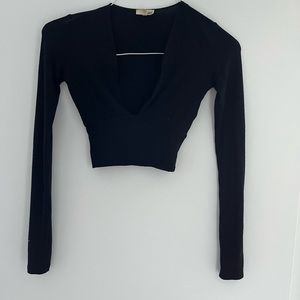 Wilfred Deep V Neck Top